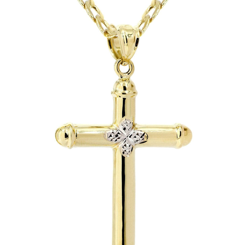 10K Gold Cross  Necklace For Men | 5.12 Grams