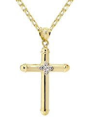 10K Gold Cross  Necklace For Men | 5.12 Grams