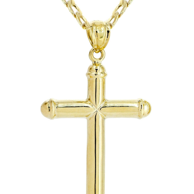 10K Gold Cross  Necklace For Men | 5.12 Grams