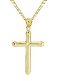 10K Gold Cross  Necklace For Men | 5.12 Grams