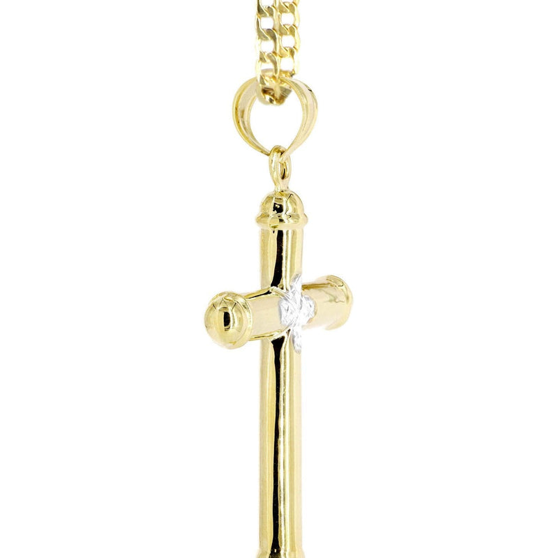 10K Gold Cross  Necklace For Men | 5.12 Grams