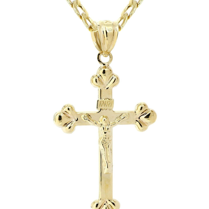 10K Gold Crucifix / Cross  Necklace For Men | 5 Grams