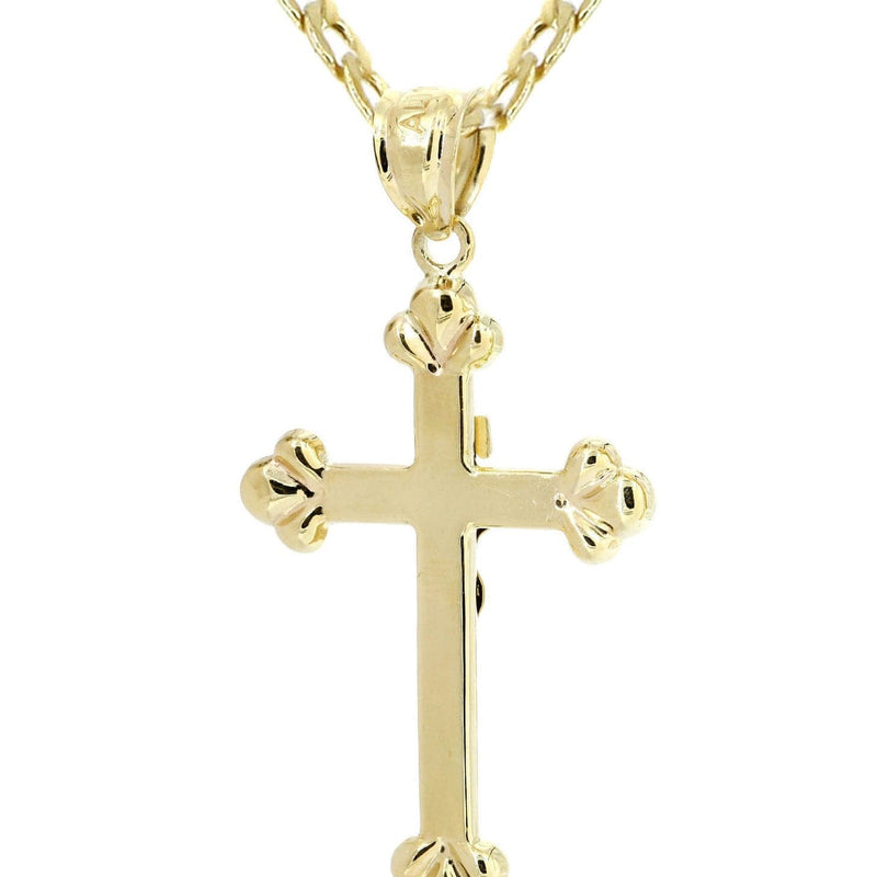 10K Gold Crucifix / Cross  Necklace For Men | 5 Grams