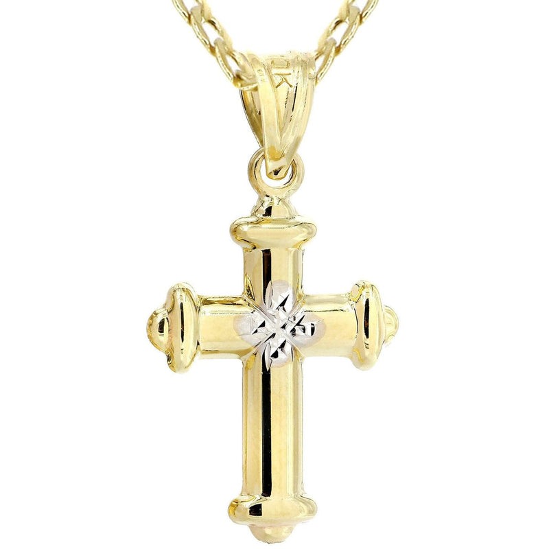10K Gold Cross  Necklace For Men | 5.2 Grams
