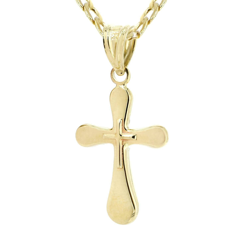 10K Gold Crucifix / Cross  Necklace For Men | 5.4 Grams