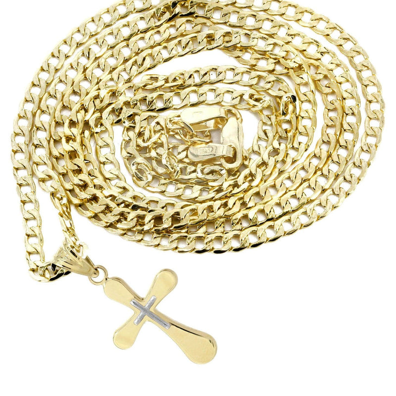 10K Gold Crucifix / Cross  Necklace For Men | 5.4 Grams