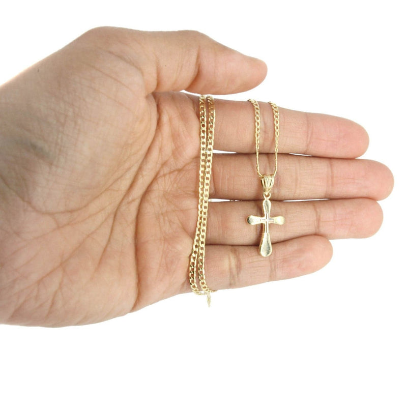 10K Gold Crucifix / Cross  Necklace For Men | 5.4 Grams