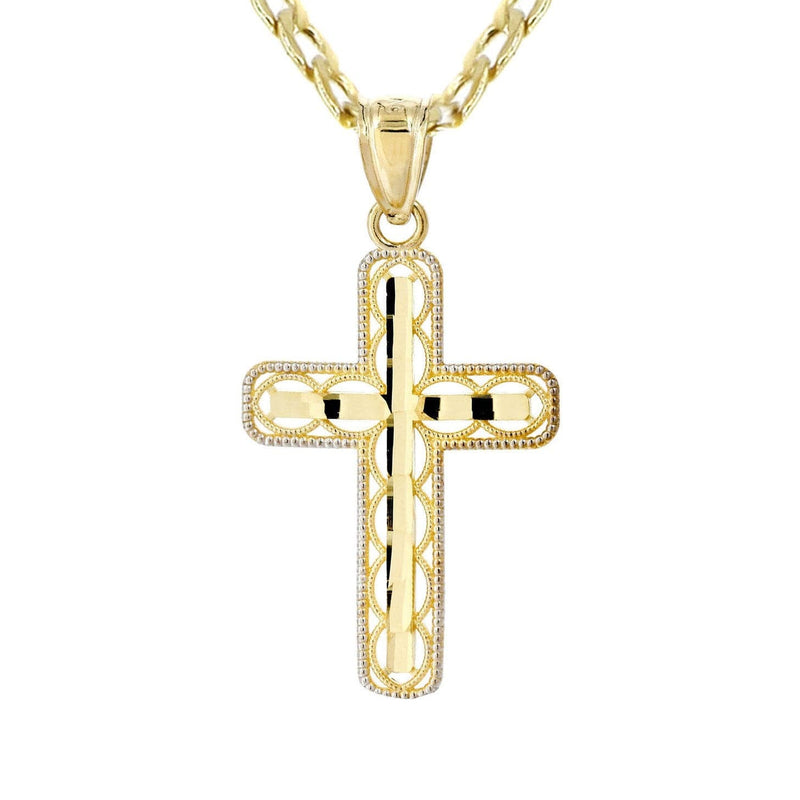 10K Gold Cross  Necklace For Men | 5.13 Grams