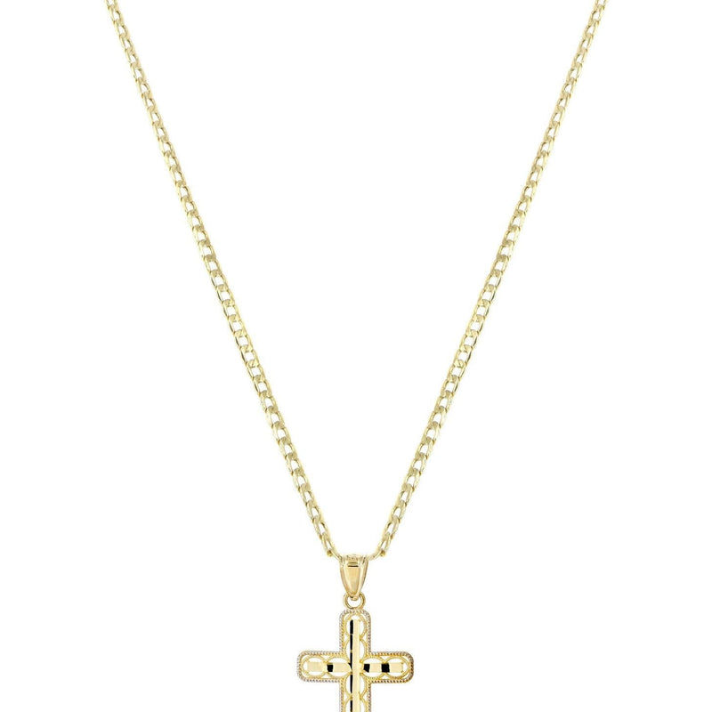 10K Gold Cross  Necklace For Men | 5.13 Grams