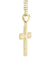 10K Gold Cross  Necklace For Men | 5.13 Grams