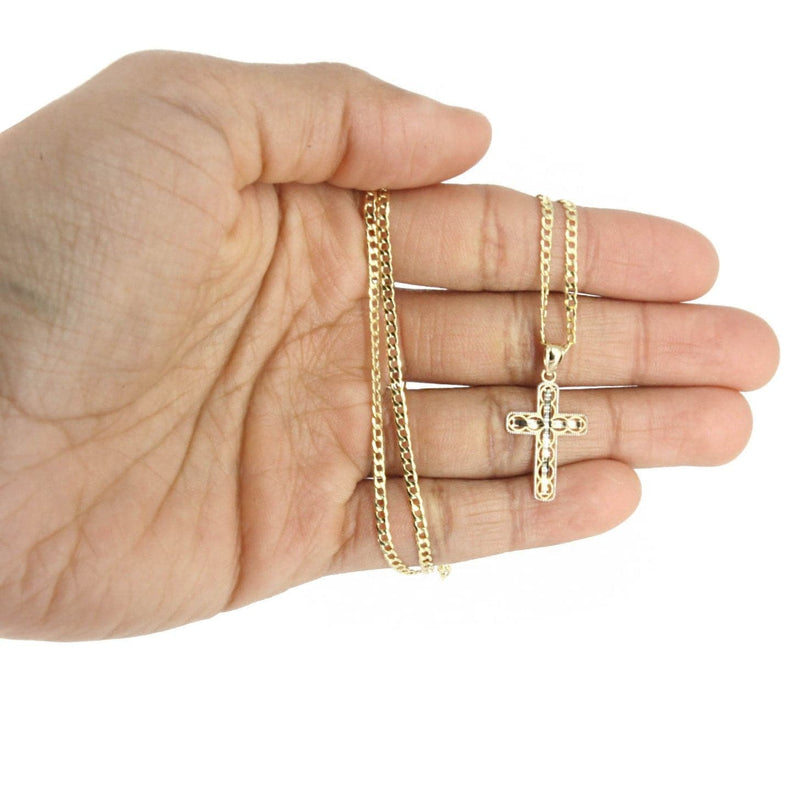 10K Gold Cross  Necklace For Men | 5.13 Grams