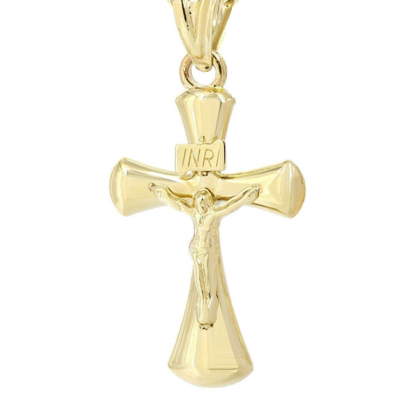 10K Gold Crucifix / Cross  Necklace For Men | 5.66 Grams