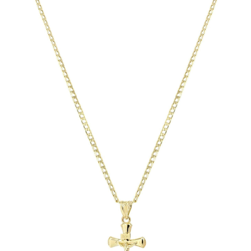 10K Gold Crucifix / Cross  Necklace For Men | 5.66 Grams