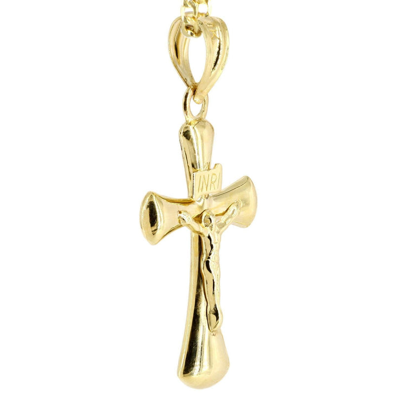 10K Gold Crucifix / Cross  Necklace For Men | 5.66 Grams