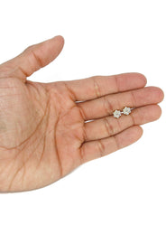 Mens Stud Diamond Earrings | 0.87 Carats 14K Yellow Gold