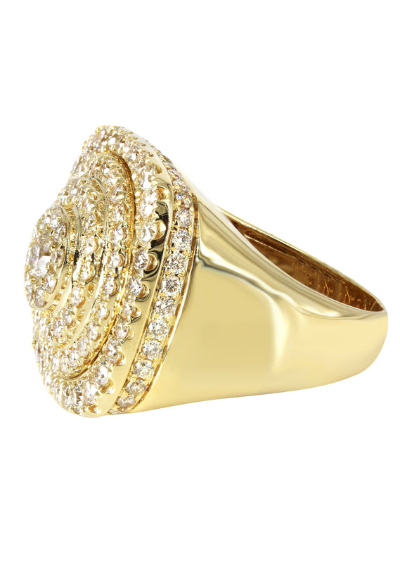 Mens Diamond Pinky Ring  | 3.9 Carats | 12 Grams