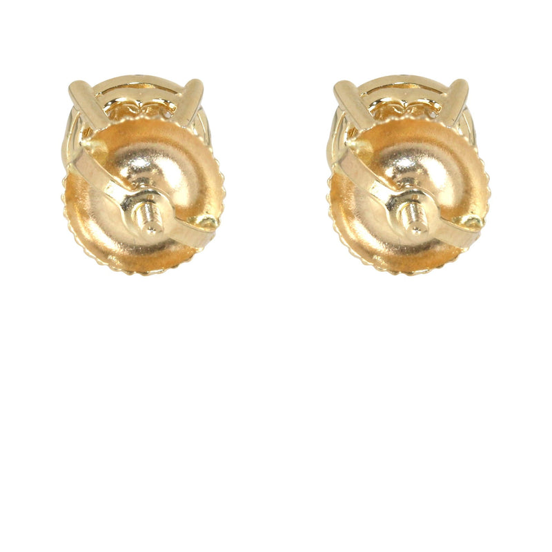 Mens Stud Diamond Earrings | 0.45 Carats 14K Yellow Gold