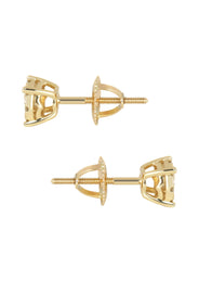 Mens Stud Diamond Earrings | 0.45 Carats 14K Yellow Gold