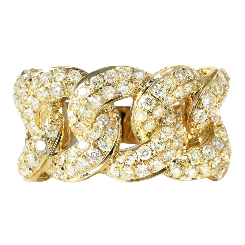 Mens Miami Cuban Diamond Pinky Ring | 3.65 Carats | 7 Grams