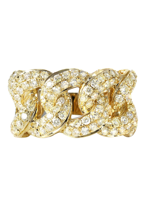 Mens Miami Cuban Diamond Pinky Ring | 3.65 Carats | 7 Grams