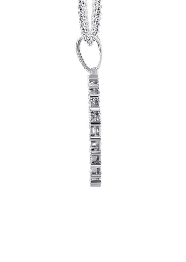 14K White Gold Diamond Round Picture Pendant Necklace | 0.63 Carats | Appx. 16 Grams