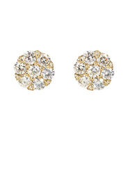 Mens Stud Diamond Earrings | 1.25 Carats 14K Yellow Gold