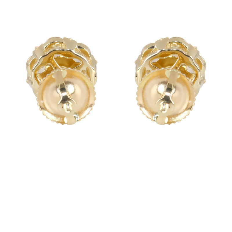 Mens Stud Diamond Earrings | 1.25 Carats 14K Yellow Gold