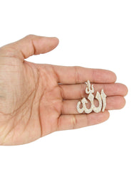 14K Yellow Gold Diamond Allah Necklace | 2.1 Carats