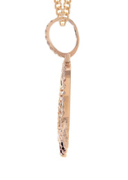 14K Rose Gold Diamond Round Drip Picture Pendant Necklace | 2.5 Carats | Appx. 21.4 Grams