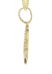 14K Yellow Gold Diamond Round Drip Picture Pendant Necklace | 2.5 Carats | Appx. 21.9 Grams
