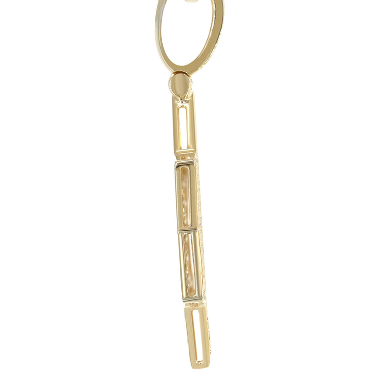 14K Yellow Gold Diamond Star of David Necklace | 1.58 Carats