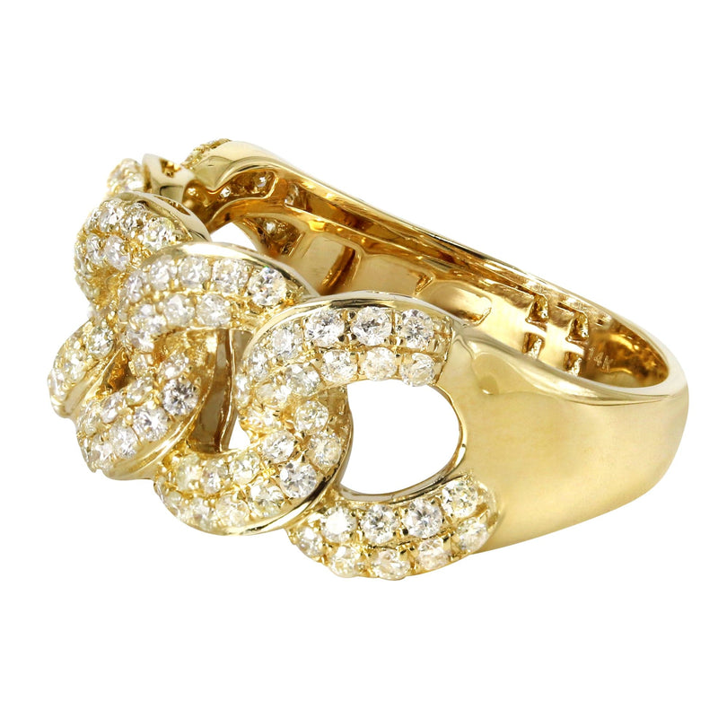 Mens Miami Cuban Diamond Pinky Ring  | 1.8 Carats | 6 Grams