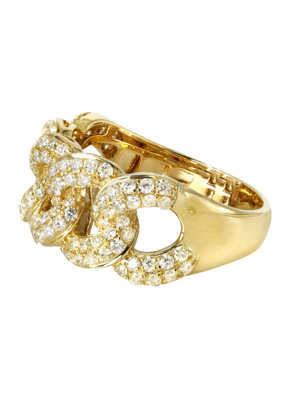Mens Miami Cuban Diamond Pinky Ring  | 1.8 Carats | 6 Grams