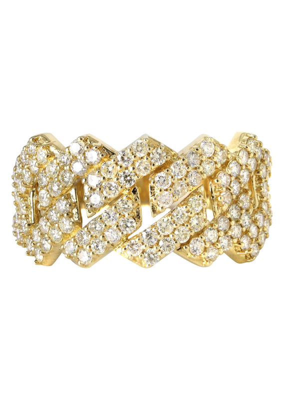Mens Miami Cuban Diamond Pinky Ring | 2.15 Carats | 5.1 Grams