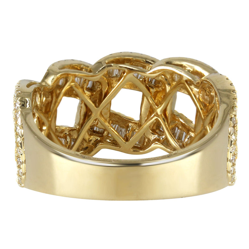 Mens Miami Cuban Baguette Diamond Pinky Ring  | 2.31 Carats | 7.4 Grams