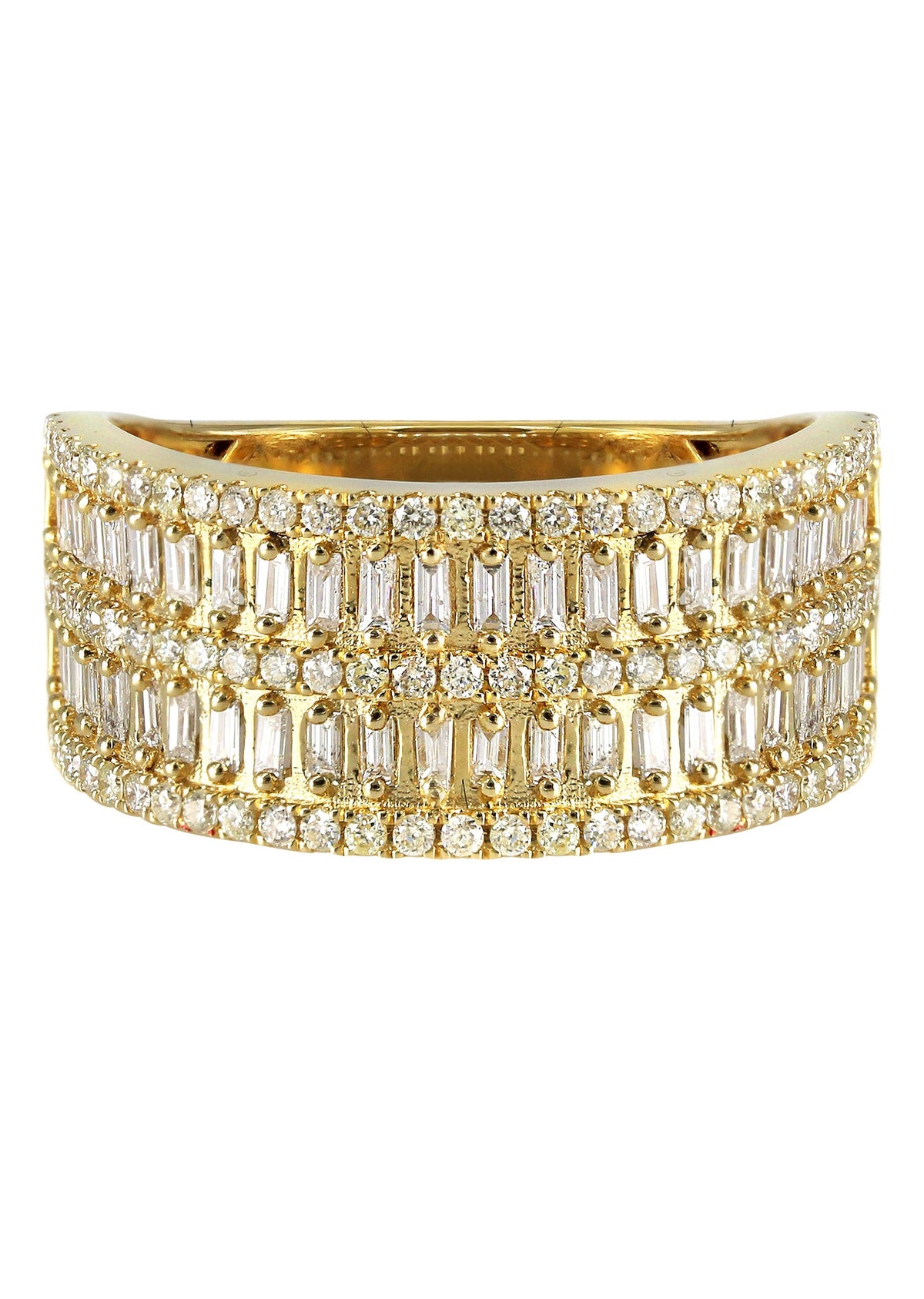 Mens Baguette Diamond Pinky Ring  | 1.46 Carats | 5.2 Grams
