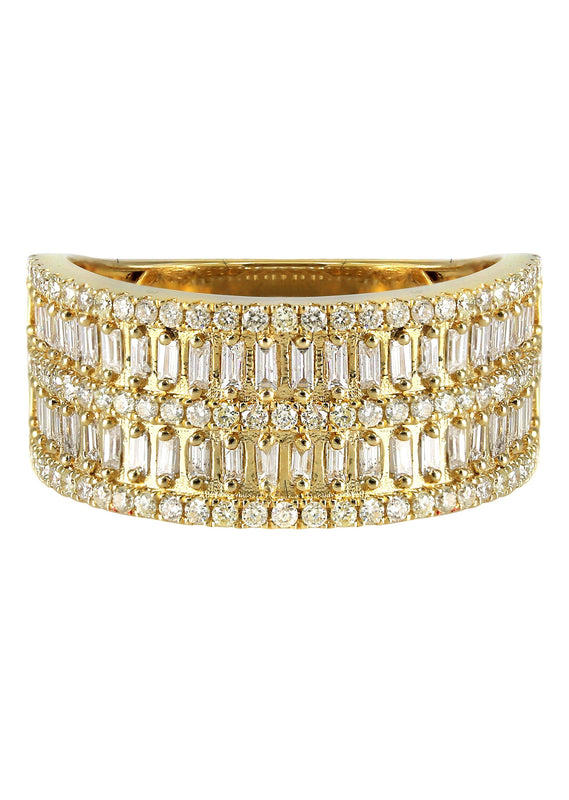 Mens Baguette Diamond Pinky Ring  | 1.46 Carats | 5.2 Grams