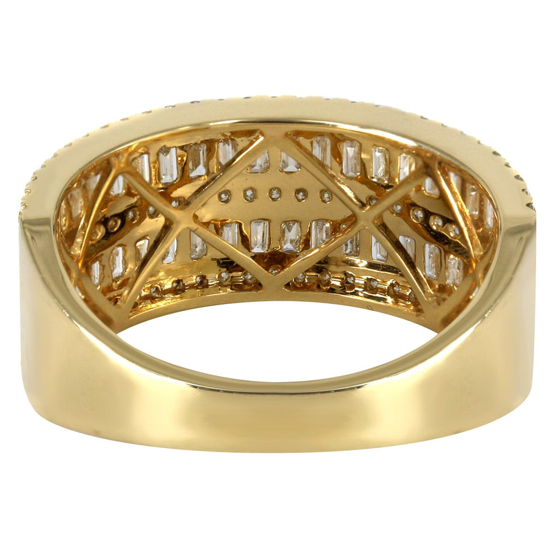 Mens Baguette Diamond Pinky Ring  | 1.46 Carats | 5.2 Grams