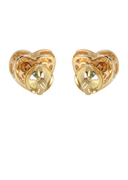 Mens Stud Diamond Earrings | 0.76 Carats 14K Yellow Gold