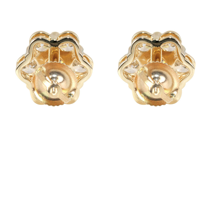 Mens Stud Diamond Earrings | 2.53 Carats 14K Yellow Gold