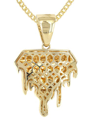 14K Yellow Gold Diamond Drip Necklace | 1.85 Carats