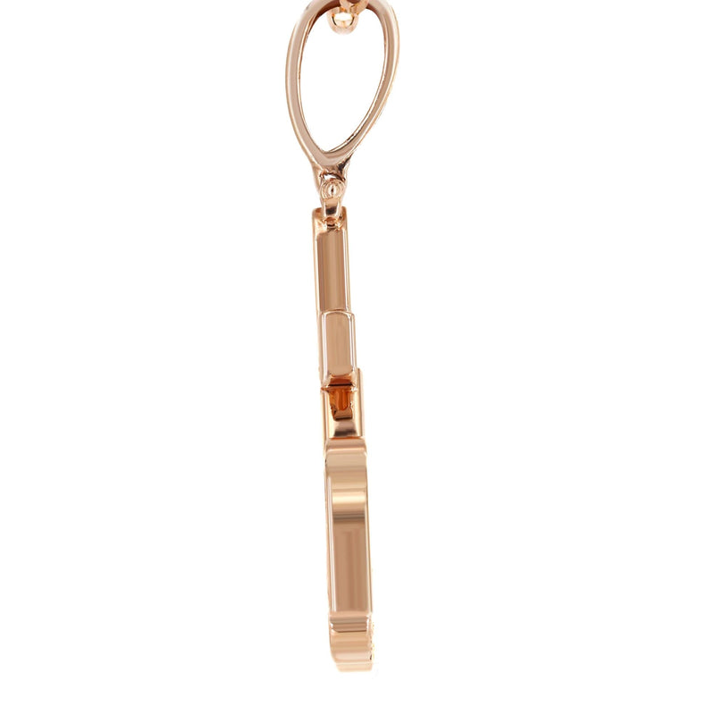 14K Rose Gold Diamond Allah Necklace | 1.25 Carats