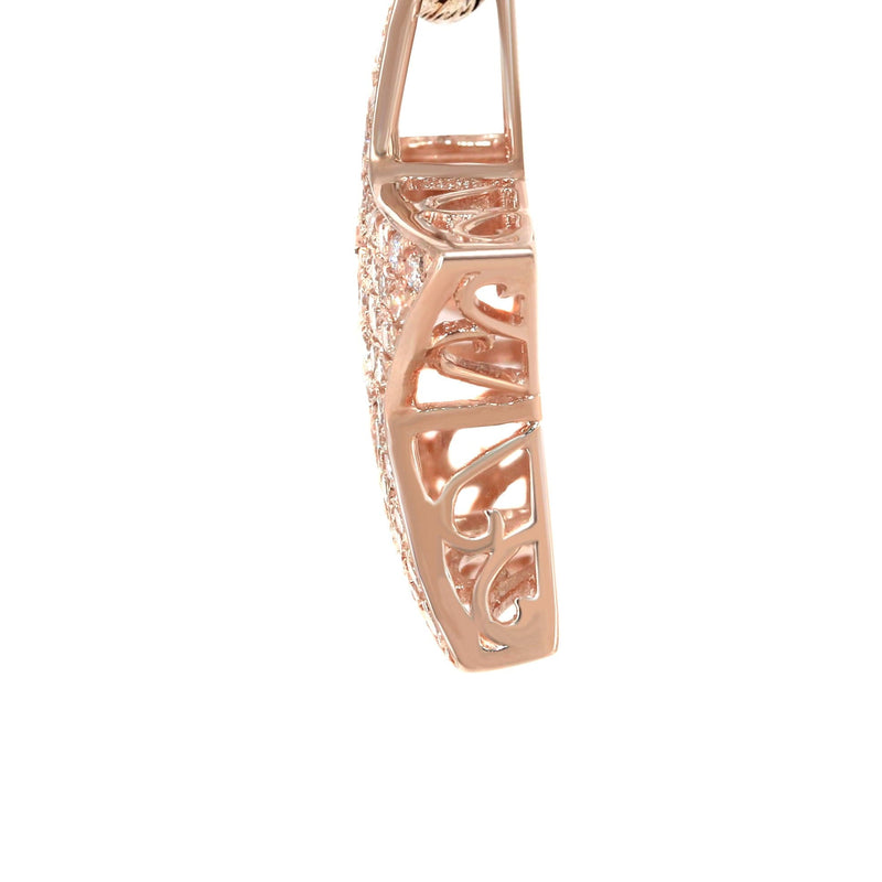 14K Rose Gold Diamond Star Necklace | 1.65 Carats