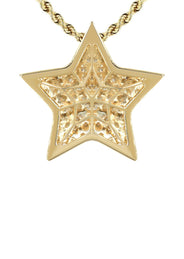 14K Yellow Gold Diamond Star Necklace | 1.65 Carats