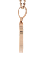 14K Rose Gold Diamond Round Picture Pendant Necklace | 2.75 Carats | Appx. 22.9 Grams