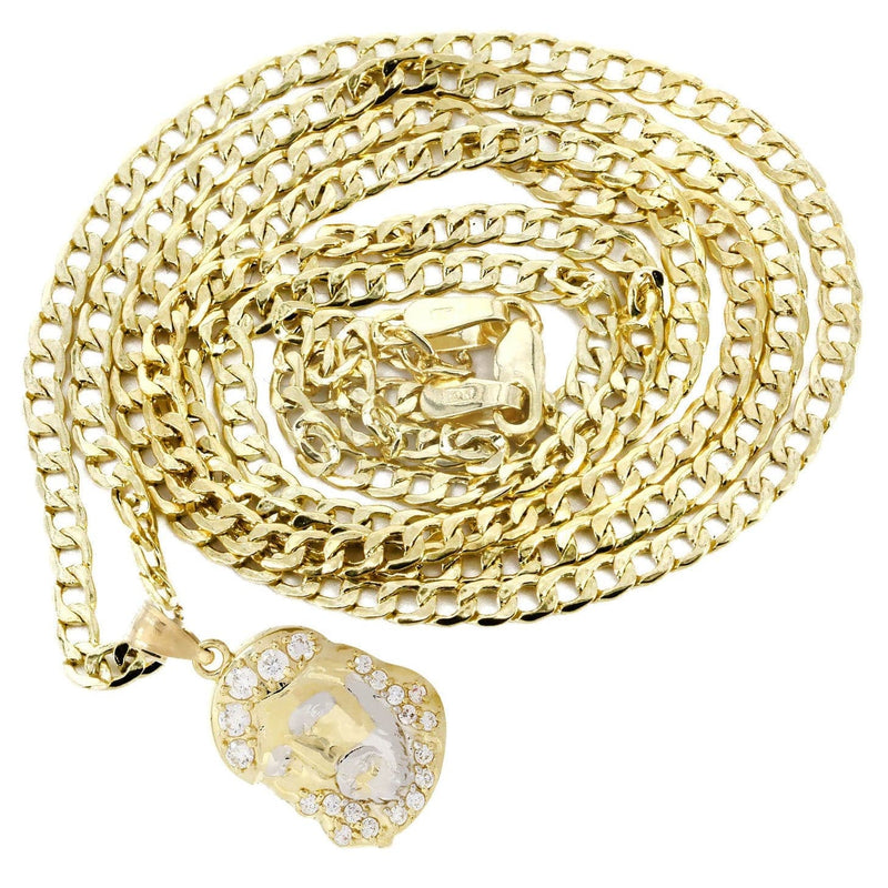 10K Gold Necklace & Gold Jesus Piece Necklace | 6.14 Grams