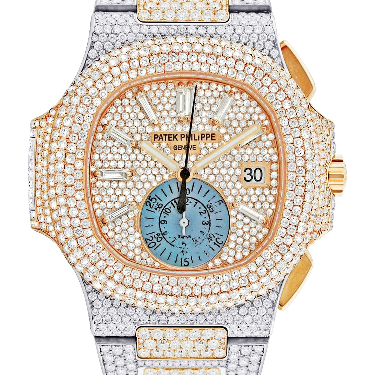 Diamond Patek Philippe Nautilus | Two Tone