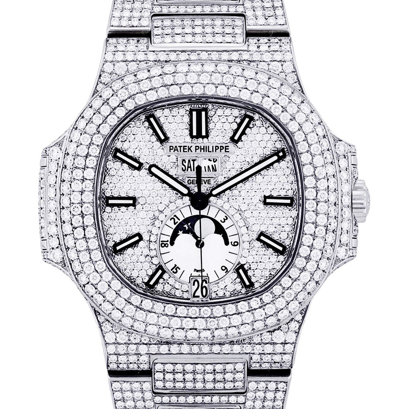 Diamond Patek Philippe Nautilus | Stainless Steel