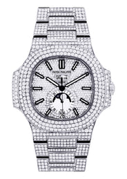 Diamond Patek Philippe Nautilus | Stainless Steel
