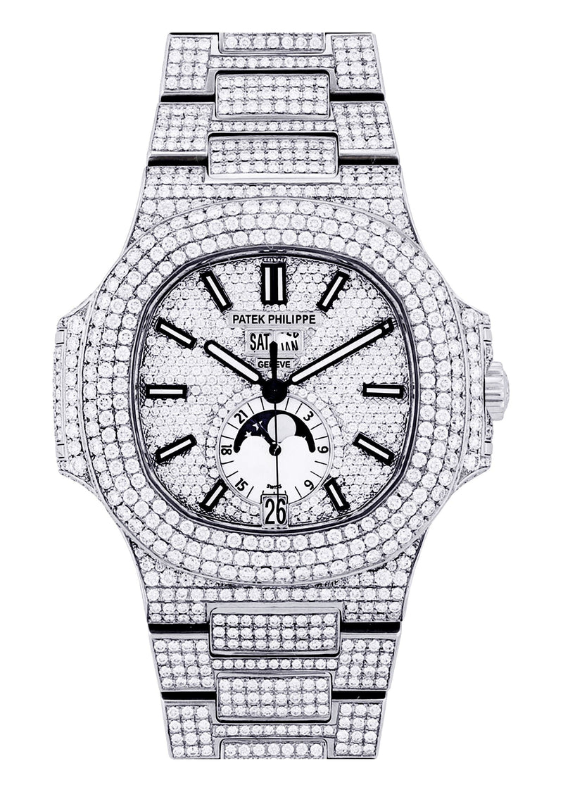 Diamond Patek Philippe Nautilus | Stainless Steel